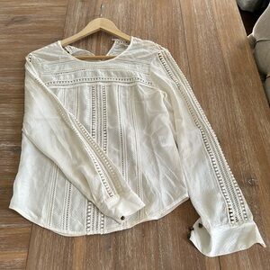 Cream Veronica Beard blouse